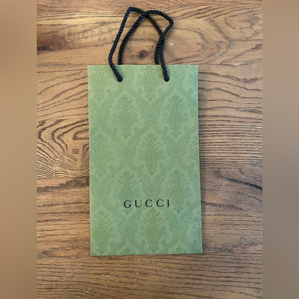 GUCCI GREEN HARD SHOPPING BAG